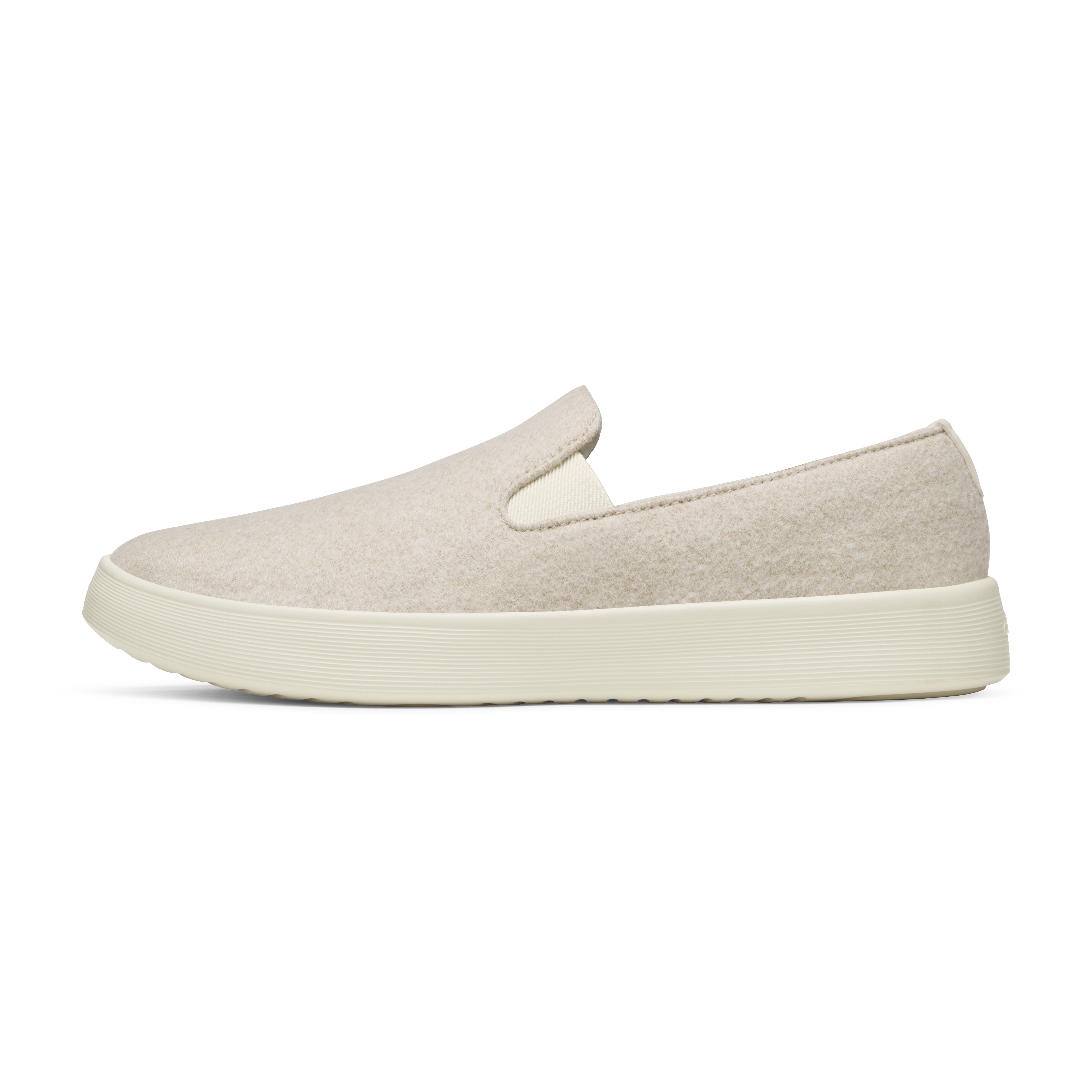 Men's Wool Cruiser Slip On - Rugged Beige (Stony Cream Sole)